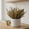 Arranjo de Flores Secas em Vaso de Cimento | Aleta Decoração