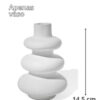 D_955958-MLB90893913424_082025-O.jpg Vaso de Mesa Artesanal Flow — Cimento Branco Egípcio