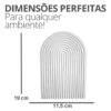 D_958031-MLB91036968639_082025-O.jpg Bandeja Decorativa de Cimento Branco Arco com Listras