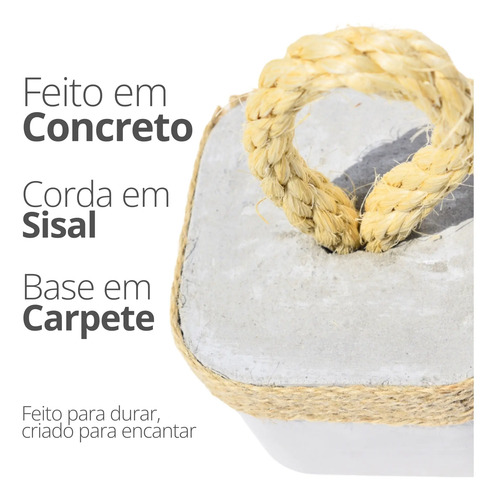 D_958128-MLB81986052496_022025-O.jpg Calço de Porta em Concreto Cinza com Corda — Aleta