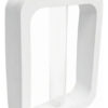Vaso Solitário Retangular de Cimento Branco Artesanal