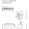D_962931-MLB110043863366_042026-O.jpg Conjunto Decorativo Pensadora com Vaso e Bandeja em Cimento Branco