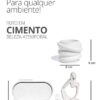 D_962931-MLB110043863366_042026-O.jpg Conjunto Decorativo Pensadora com Vaso e Bandeja em Cimento Branco