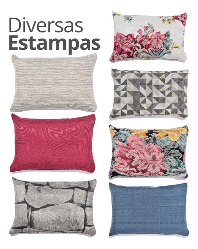 Peso de Porta Decorativo em Formato de Almofada — Estampas Diversas