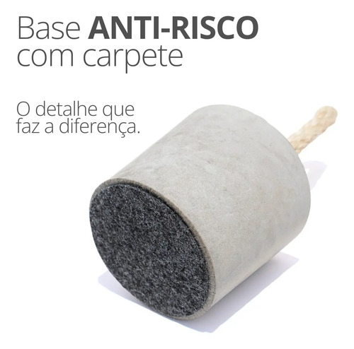 D_969259-MLB82612741161_022025-O.jpg Peso de Porta de Concreto Redondo Fosco — Kit com 4 Peças