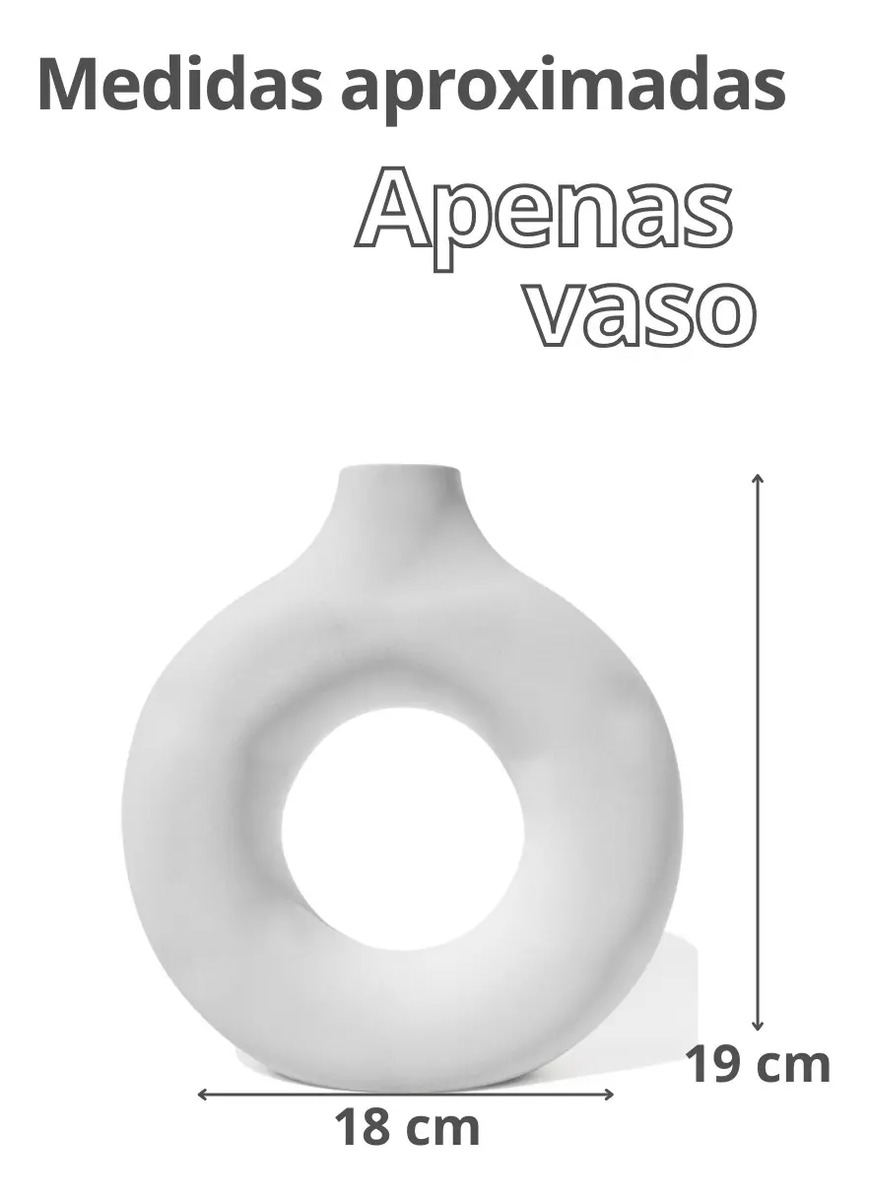 Arranjo de Flores Secas em Vaso de Cimento Solitário Lua