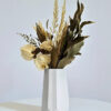 D_979246-MLB90158841378_082025-O.jpg Arranjo de Flores Secas em Vaso de Cimento com Relevo Losangos