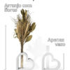 D_999603-MLB90045077335_082025-O.jpg Arranjo de Flores Secas em Vaso de Cimento Solitário Amor