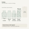 Medidas — Vasos Decorativos em Conjunto com 4 Peças