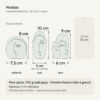 Medidas — Estatuetas Decorativas Nórdicas em Cimento Branco — Kit 3 Peças