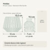 Medidas — Vaso Decorativo de Cimento Kit com 2 Peças — Diamante e Mini Garrafa