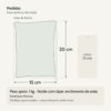 Medidas — Peso de Porta Decorativo em Formato de Almofada — Estampas Diversas Medidas — Peso de Porta Decorativo em Formato de Almofada — Estampas Diversas