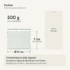 Medidas — Pote Texturizado Clássico P Artesanal 7x9cm Em Cimento Branco