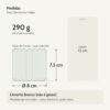 Medidas — Vaso Decorativo Tulipa 8cm Artesanal em Cimento