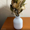 Arranjo de Flores Secas Olivia em Vaso de Cimento Branco - Vintage Listras Foto real de cliente: Arranjo de Flores Secas Olivia em Vaso de Cimento Branco, vaso Vintage Listras