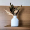 Arranjo de Flores Secas Olivia em Vaso de Cimento Branco - Vintage Listras Foto real de cliente: Arranjo de Flores Secas Olivia em Vaso de Cimento Branco, vaso Vintage Listras