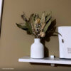 Arranjo de Flores Secas Olivia em Vaso de Cimento Branco - Vintage Listras Foto real de cliente: Arranjo de Flores Secas Olivia em Vaso de Cimento Branco, vaso Vintage Listras