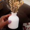 Arranjo de Flores Secas Olivia em Vaso de Cimento Branco - Vintage Listras Foto real de cliente: Arranjo de Flores Secas Olivia em Vaso de Cimento Branco, vaso Vintage Listras