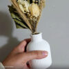 Arranjo de Flores Secas Olivia em Vaso de Cimento Branco - Vintage Listras Foto real de cliente: Arranjo de Flores Secas Olivia em Vaso de Cimento Branco, vaso Vintage Listras