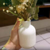 Arranjo de Flores Secas Olivia em Vaso de Cimento Branco - Vintage Listras Foto real de cliente: Arranjo de Flores Secas Olivia em Vaso de Cimento Branco, vaso Vintage Listras