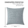 Capa de Almofada 45x45cm Oliveira Aleta Decor Minimalista