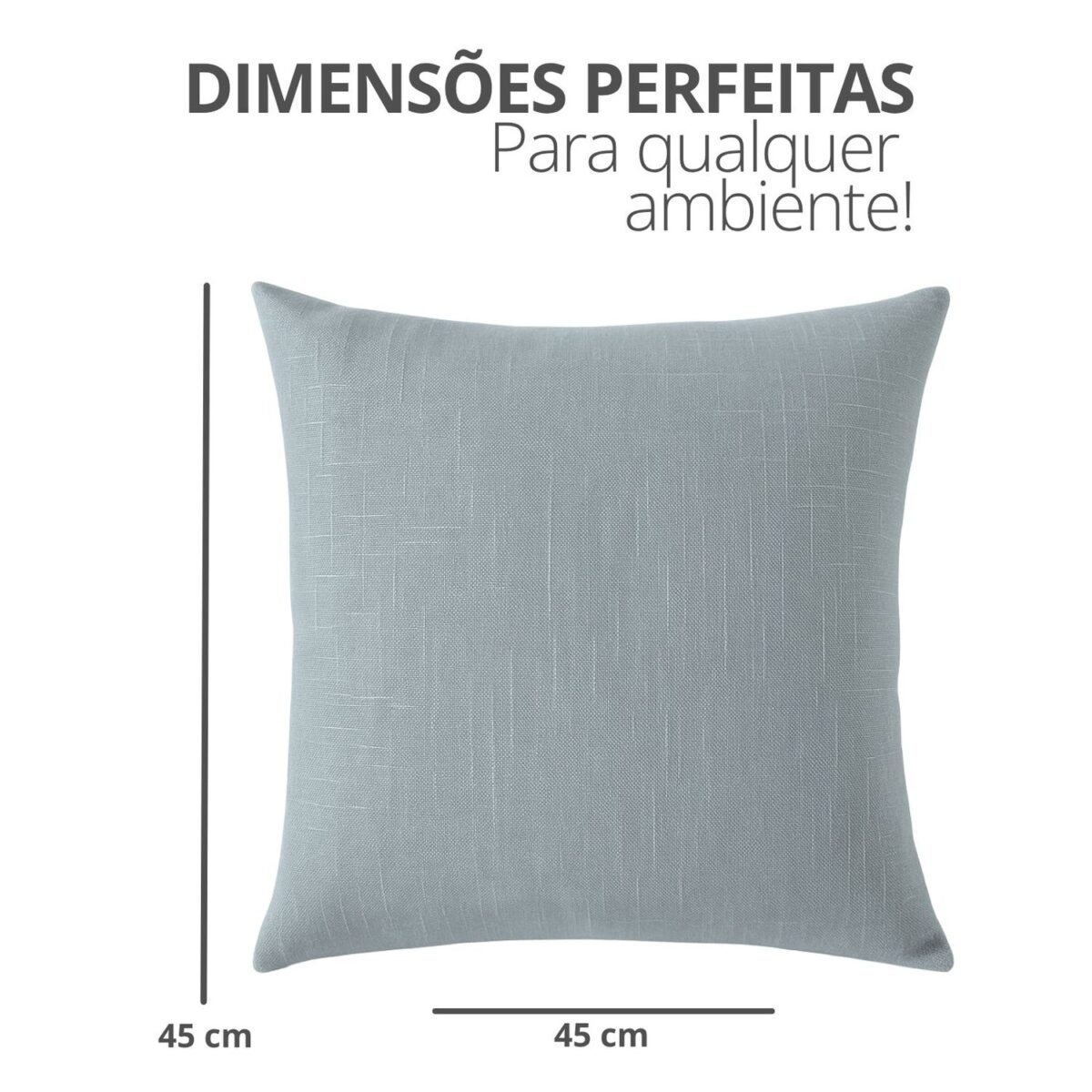 Capa de Almofada 45x45cm Oliveira Aleta Decor Minimalista