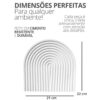 Bandeja Decorativa Arco 22cm em Cimento Artesanal