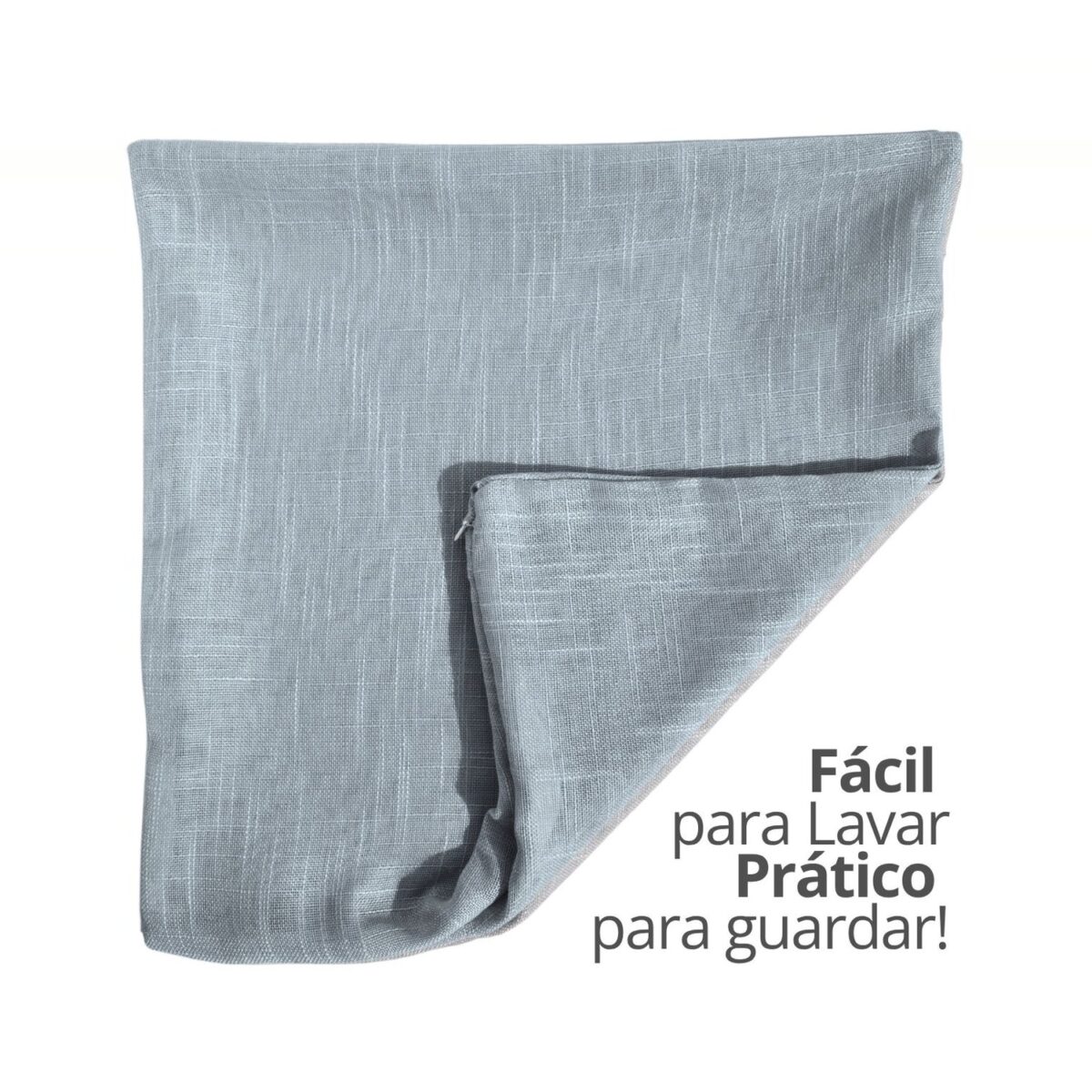 Capa de Almofada 45x45cm Oliveira Aleta Decor Minimalista