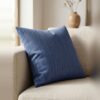 Capa de Almofada 45x45cm Oceano Azul Aleta Decor Minimalista
