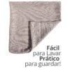Capa de Almofada 45x45cm Areia Aleta Decor Minimalista