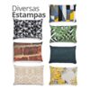 Peso de Porta Decorativo em Formato de Almofada — Estampas Diversas Peso de Porta Decorativo em Formato de Almofada — Estampas Diversas