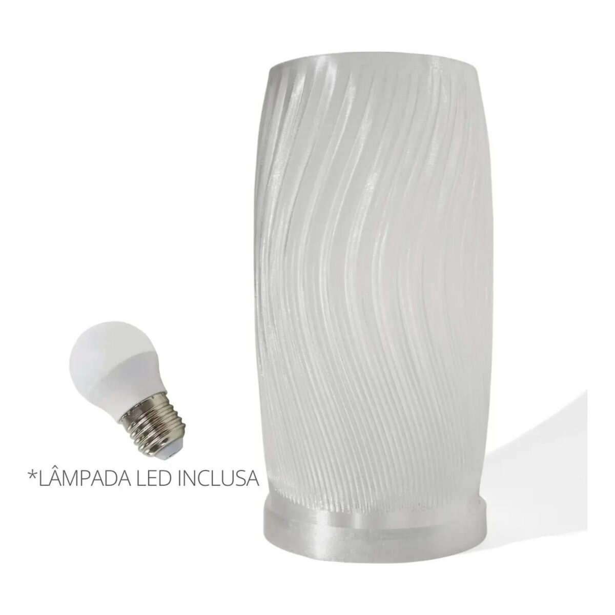Abajur Vórtice com Lâmpada LED Inclusa