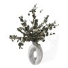 Arranjo de Flores Secas com Vaso Eclipse de Cimento