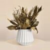 Arranjo de Flores Secas em Vaso de Cimento Diamante Aleta