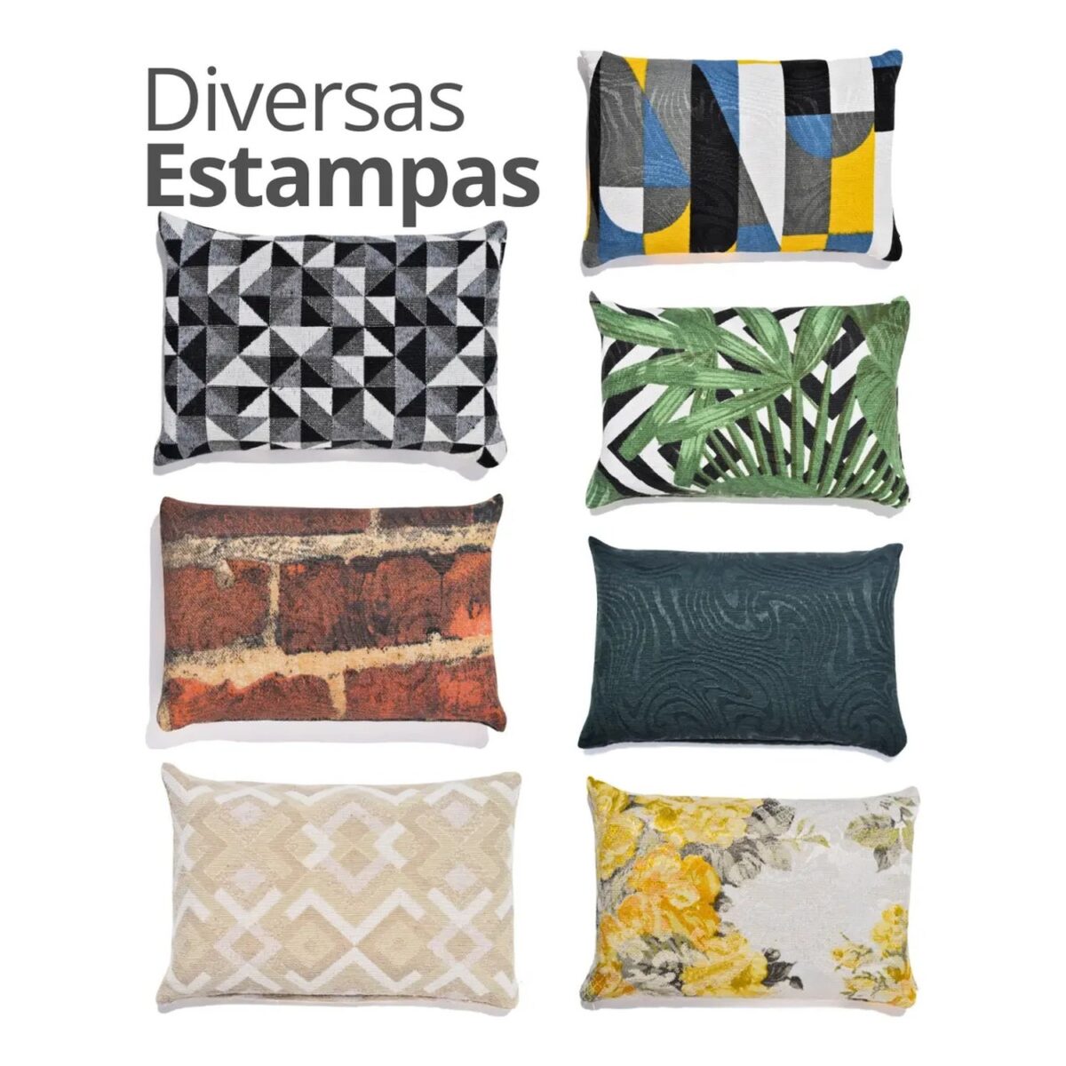 Peso de Porta Decorativo em Formato de Almofada — Estampas Diversas Peso de Porta Decorativo em Formato de Almofada — Estampas Diversas