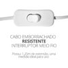 Abajur Prisma Translúcido com Lâmpada LED Inclusa