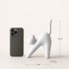 D_713775-MLB112214075298_062026-O Estatueta Gato Minimalista Branca Impressa em 3D