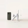 Estatueta Gato Minimalista Branca Impressa em 3D Estatueta Gato Minimalista Branca Impressa em 3D