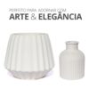 Vaso Decorativo de Cimento Kit com 2 Peças — Diamante e Mini Garrafa
