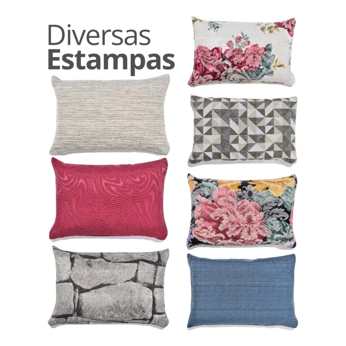 Peso de Porta Decorativo em Formato de Almofada — Estampas Diversas Peso de Porta Decorativo em Formato de Almofada — Estampas Diversas