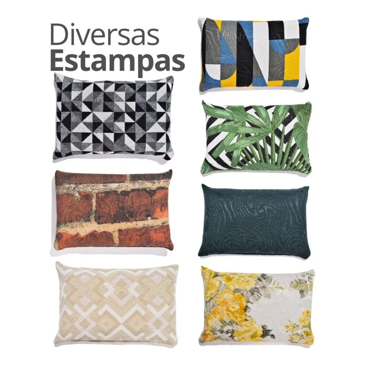 Peso de Porta Decorativo em Formato de Almofada — Estampas Diversas Peso de Porta Decorativo em Formato de Almofada — Estampas Diversas
