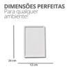 Bandeja de Cimento Branco Retangular Artesanal Aleta