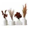 Conjunto Essenza 4 Peças: Vasos com Arranjos de Flores Secas Conjunto Essenza 4 Peças: Vasos com Arranjos de Flores Secas