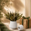 D_928501-MLB113260332161_062026-O Buquê de Flores Secas com Vaso de Cimento Branco