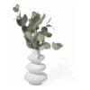 Arranjo de Flores Secas em Vaso Flow 19cm de Cimento