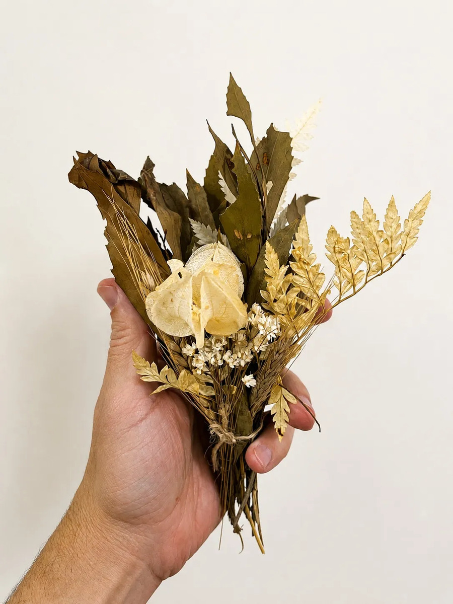 Arranjo de Flores Secas Outono