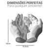 Porta Objetos Decorativo Mãos 15,5cm em Cimento Artesanal Porta Objetos Decorativo Mãos 15,5cm em Cimento Artesanal