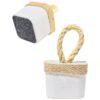 Peso de Porta Artesanal Cubo 1,5Kg Concreto com Base Anti Risco