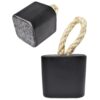 Peso de Porta Artesanal Cubo 1,5Kg Concreto com Base Anti Risco