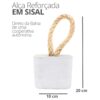 Peso de Porta Artesanal Cubo 1,5Kg Concreto com Base Anti Risco